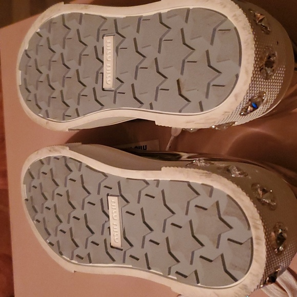 Miu Miu Calzatore Donna Argento Sneakers - Picture 9 of 9